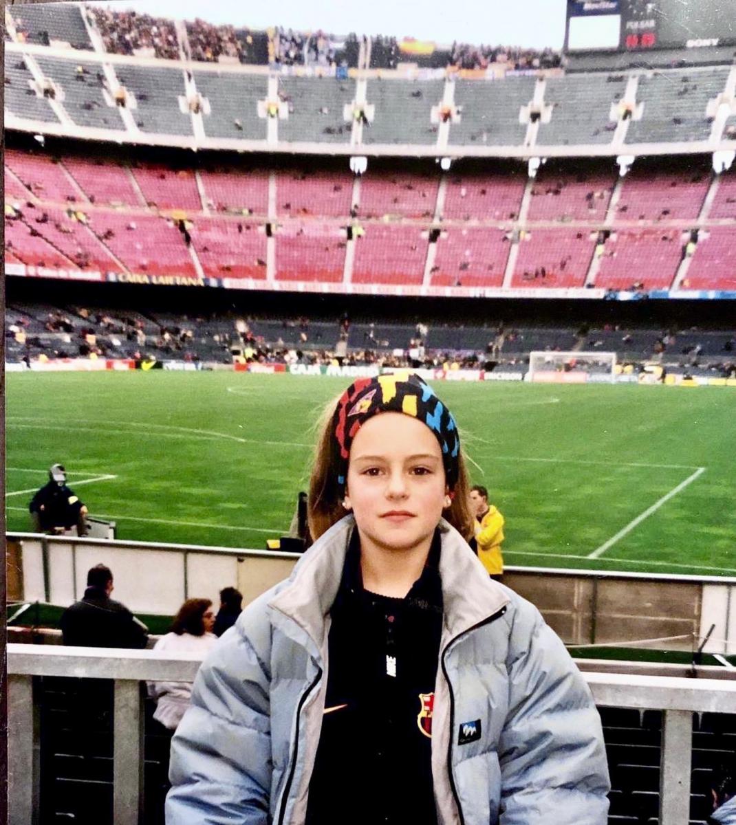 Alexia Putellas en el Camp Nou como aficionada | Foto: Cuenta oficial de Instagram de Alexia Putellas.