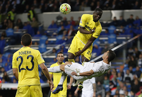 Bailly in action for Villarreal against Cristiano Ronaldo in La Liga | Photo: Angel Martinez/Real Madrid CF