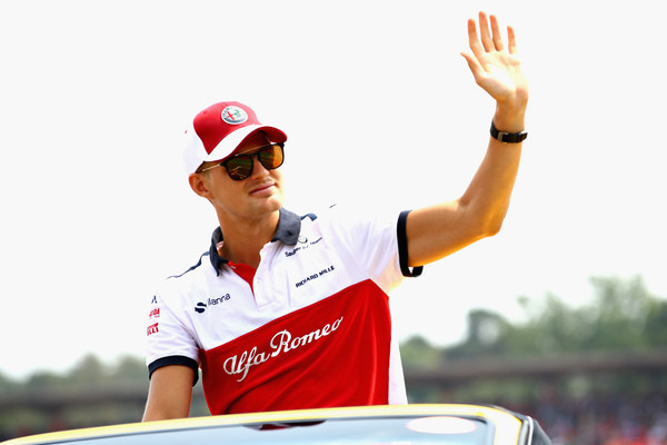 Ericsson durante la Drivers Parade del Gran Premio de Alemania | Fuente: Getty Images
