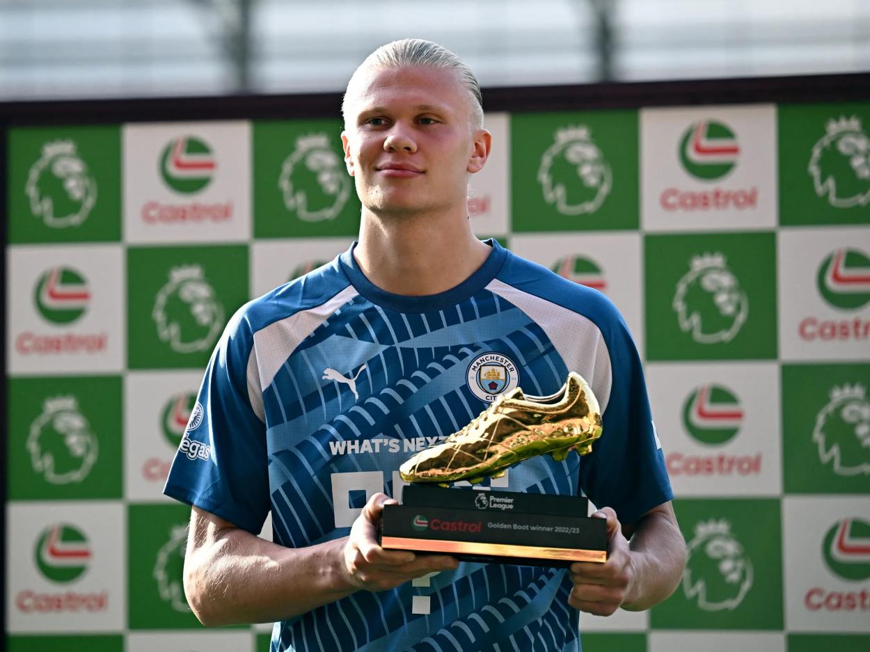 Erling Haaland, ganador de la Bota de Oro 2022-23 / Foto: Premier League