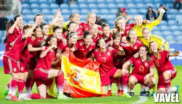 Celebración de la Selección Española Femenina | Foto: José María Colomo - VAVEL