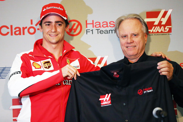 Presentación de Esteban como piloto del equipo Haas | Fuente: Zimbio
