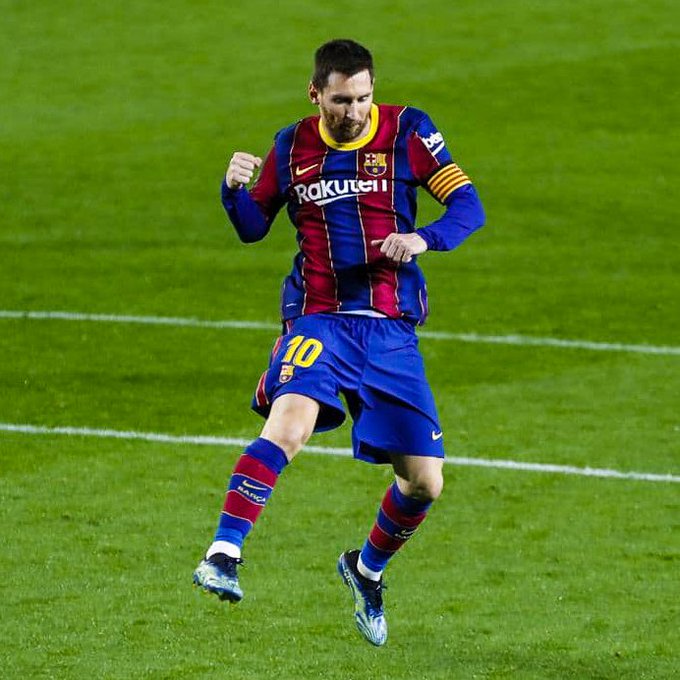 Messi comemorando um de seus gols (Foto: Divulgação/FC Barcelona)