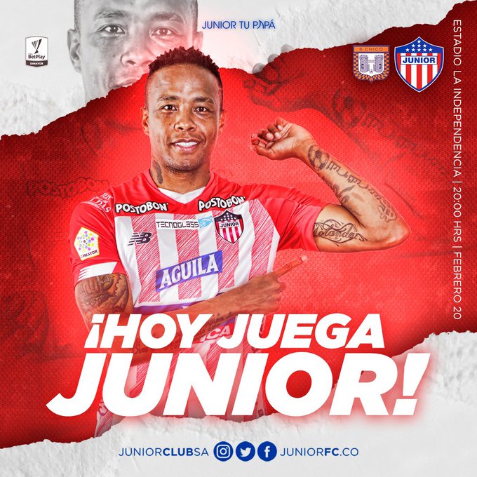 Junior Hoy Hora Club Junior Fc Twitterren Junior Dias Tiburones Hoy