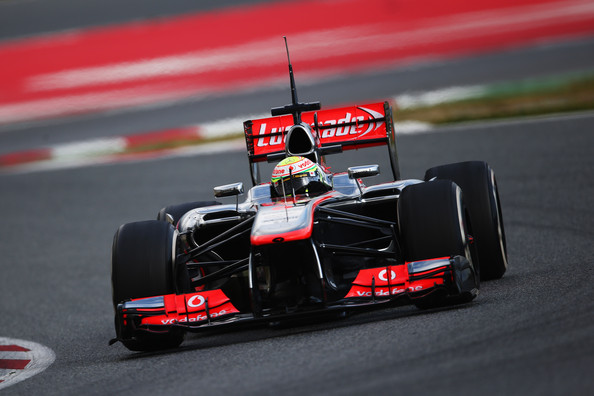 Sergio Pérez en Barcelona con el McLaren de 2013 | Foto: Getty Images Europe