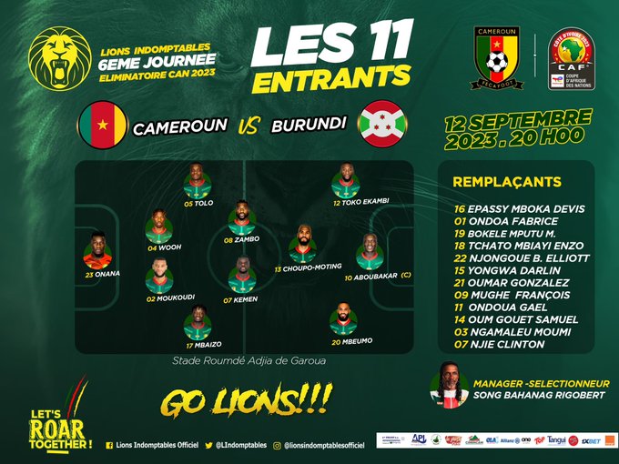 Goals and Highlights Cameroon 30 Burundi in Africa Cup of Nations Qualifiers Match 09/11