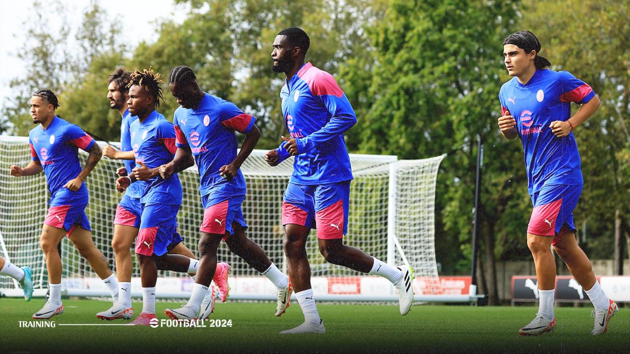 Entrenamiento previo del AC Milan | Fuente: @ACMilan
