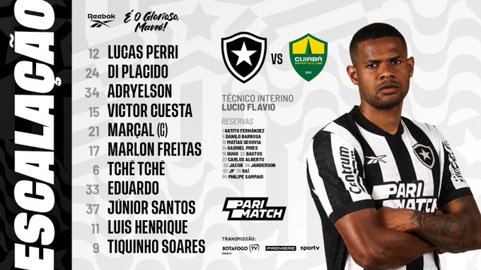 Botafogo x Cuiabá: onde assistir ao vivo, horário e escalações do jogo pelo  Brasileirão - Lance!