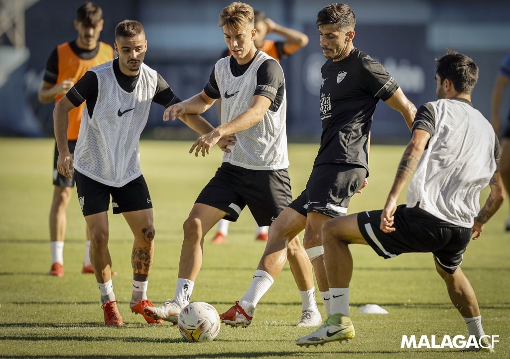 Imagen del último entrenamiento del Málaga CF / Fuente: Málaga CF
