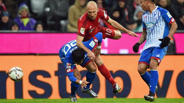 Robben volvió a mostrar un buen nivel sobre el extremo derecho. // (Foto de fcbayern.de)