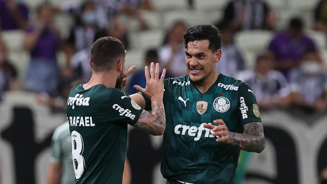Zé Rafael comemorando o gol (Foto: Cesar Greco/Palmeiras)
