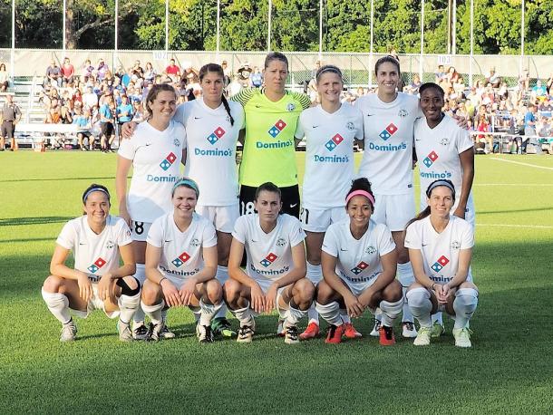 Shea Groom (far left, front row) played for three seasons with FC Kansas City before moving to New Jersey last year. | Photo: Bob Brents