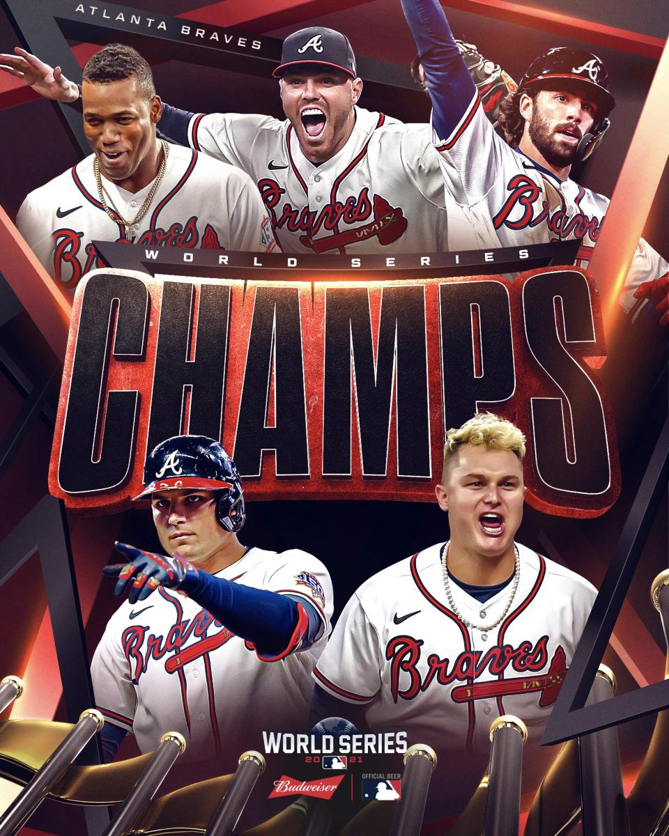 Atlanta Braves Los Bravos De Atlanta World Series Champions 2021
