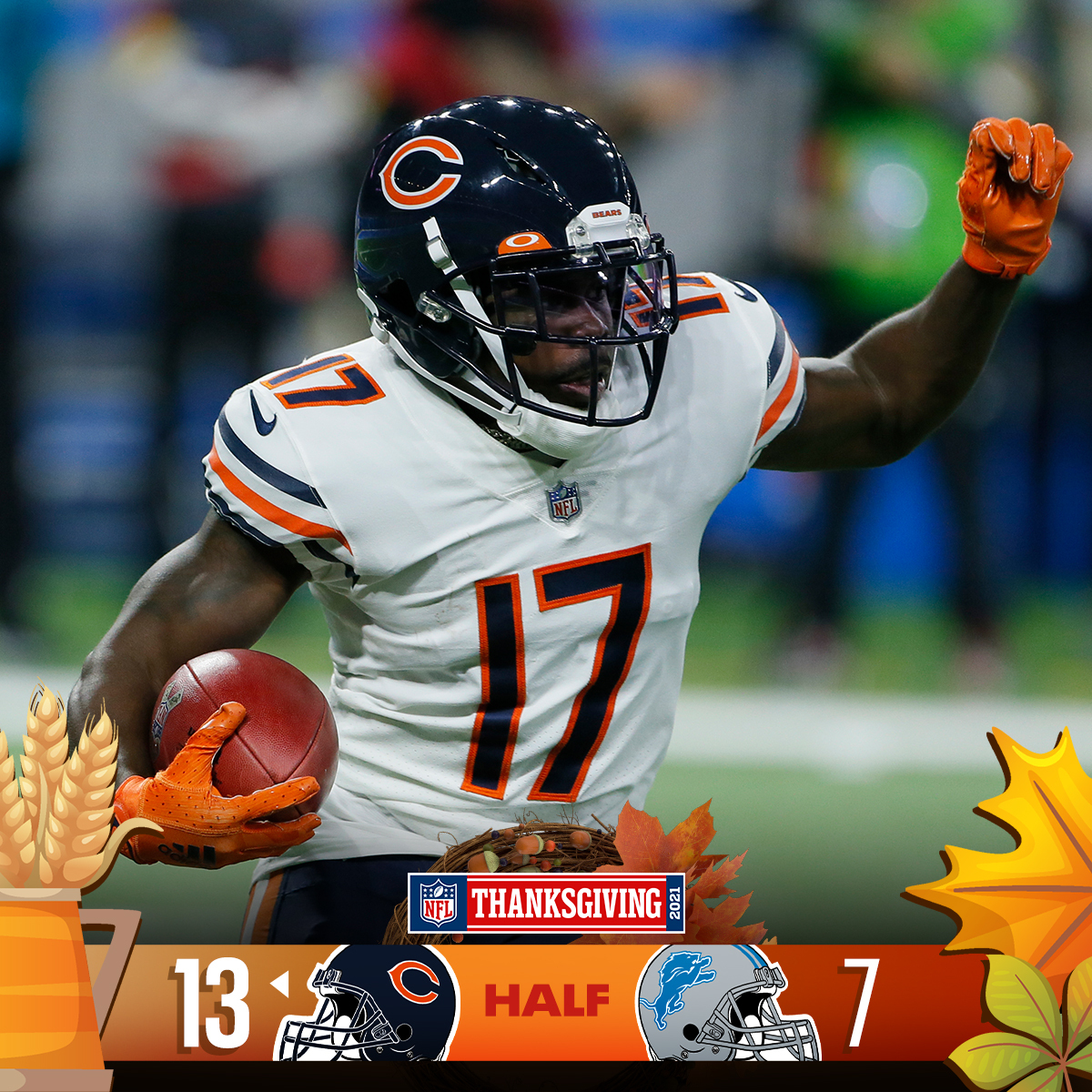 Bears vs. Lions live updates: NFL Thanksgiving Day stats, highlights, news,  analysis — Bears down Lions in 16-14 win - The Athletic