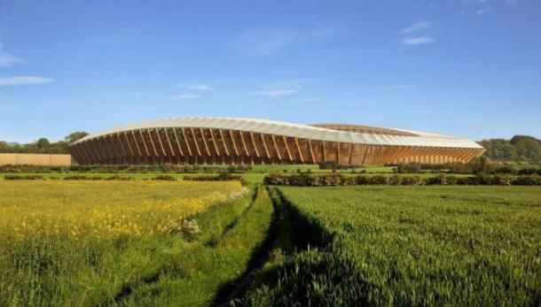 El nuevo estadio del Forest Green será, casi en su totalidad, de madera | Foto: FGR