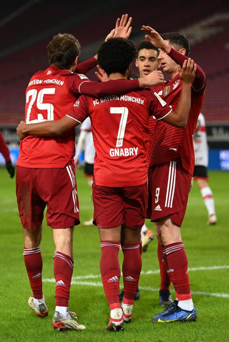 Celebración de un gol en la primera vuelta / Fuente: Bayern de Múnich