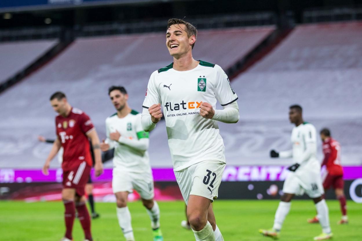 Florian Neuhaus en la celebración de su gol / fuente:  Borussia Mönchengladbach