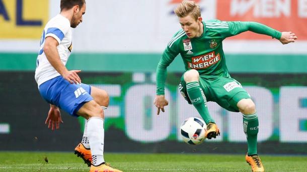 Florian Kainz has been in fine form for Rapid Wien recently. | Image source: Bundesliga.de