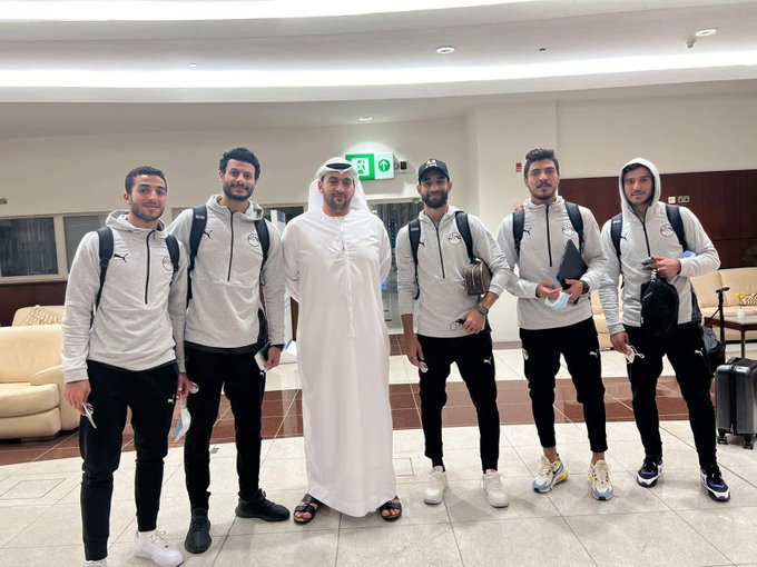 Os jogadores que retornaram da seleção (Foto: Al Ahly)