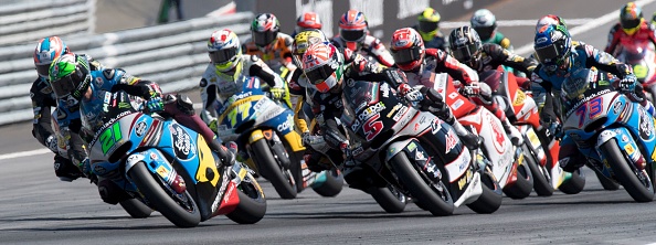 Morbidelli leads the way. | Image credit: Joe Klamar - AFP