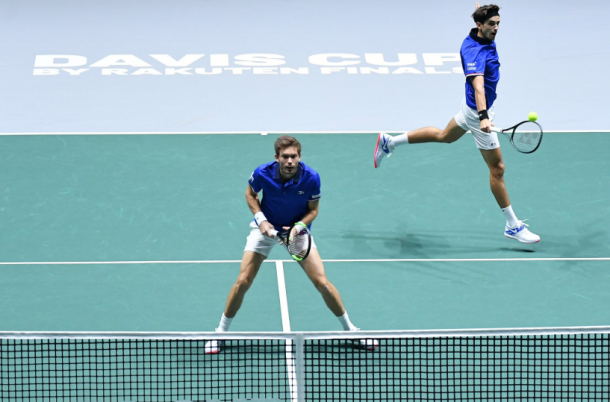 Francia, con Mahut y Hugues. Los 'galos' son campeones de la Copa Davis en 2017. Imagen: @DavisCupFinals.