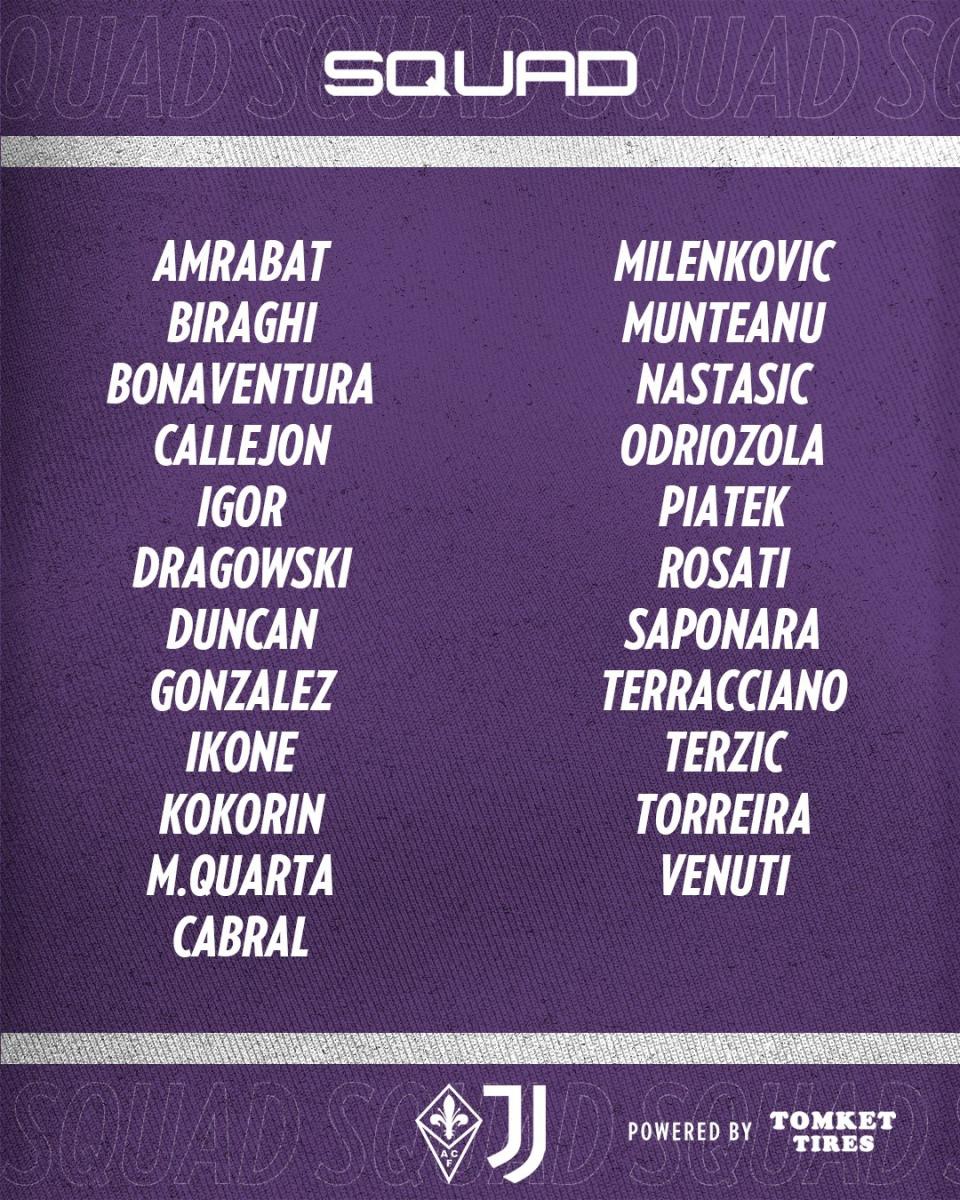 Divulgação/ACF Fiorentina
