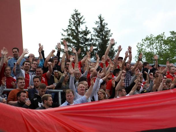 Würzburg's fans were in full voice for the entire 90 minutes. | Image source: Imago