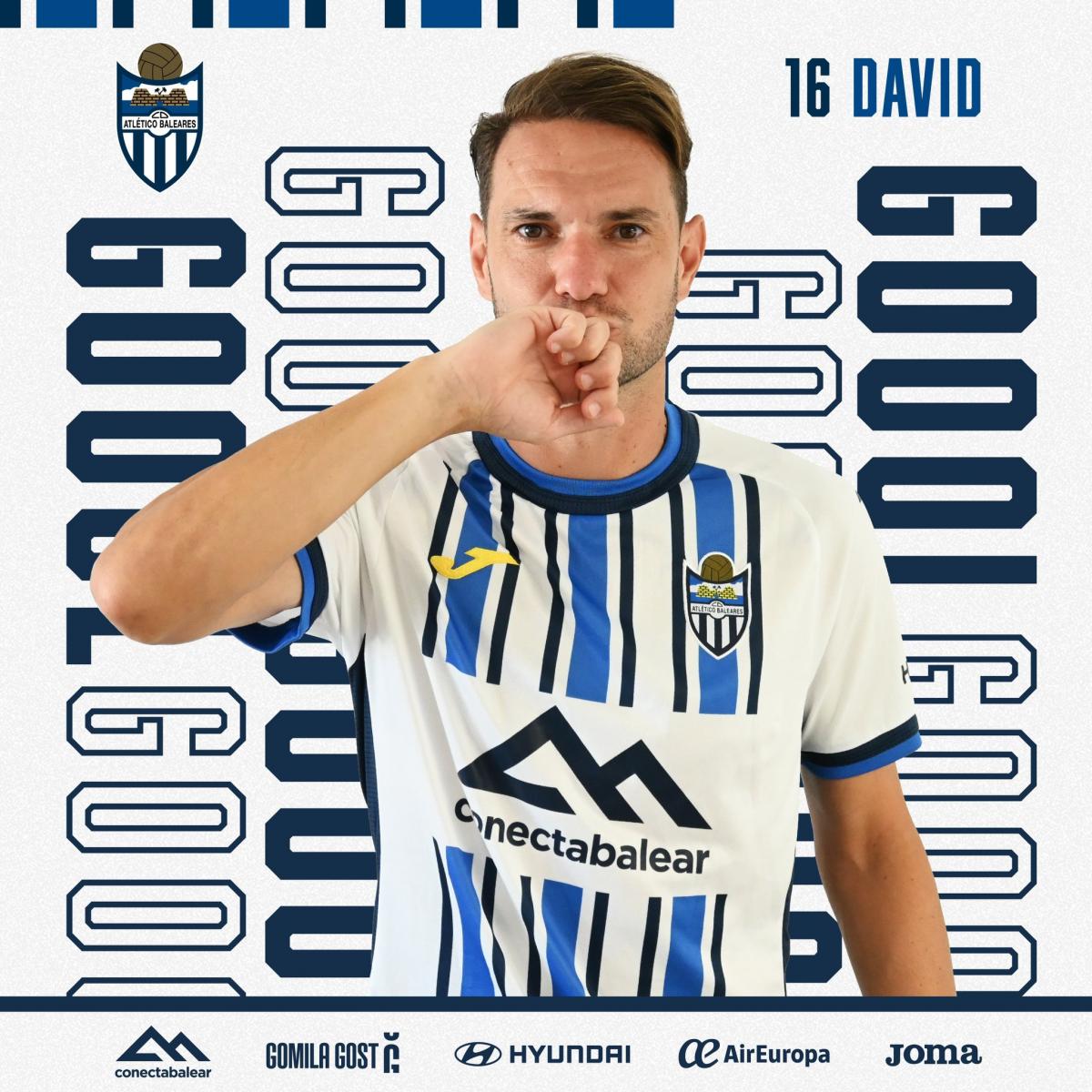 Gol de David de penalti. Fuente: Atlético Baleares en X