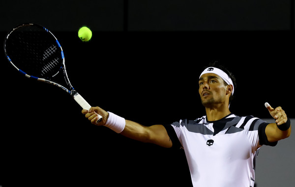 A lapse in concentration at a vital moment in the second set was the only blot on the Italian's copybook (Photo: Buda Mendes/Getty Images)