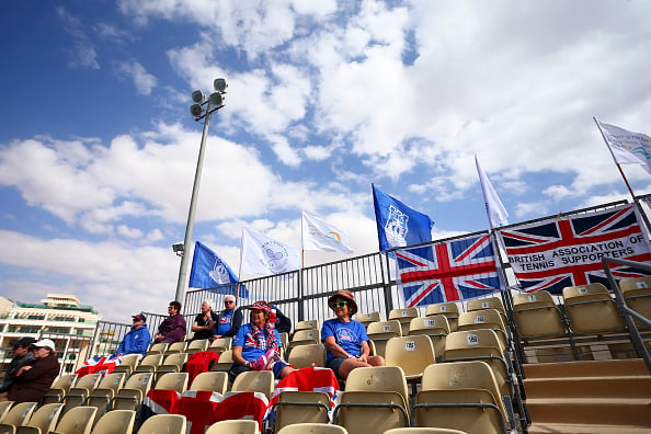 Only a handful of British fans watch the team play in Israel (Photo Courtesy: Getty Images Sport/Jordan Mansfield)