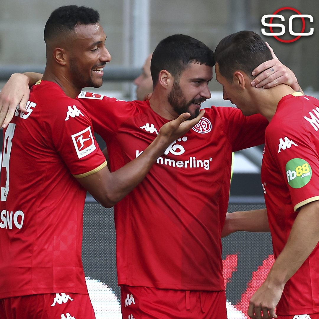 Mainz 05 Celebrando el tanto de la victoria / Fuente: SC Sports