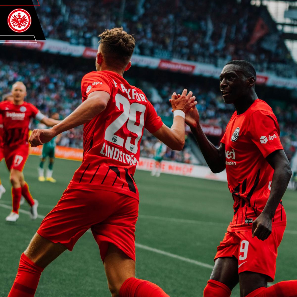 Primer tanto de la temporada para el danés / Foto: @Eintracht