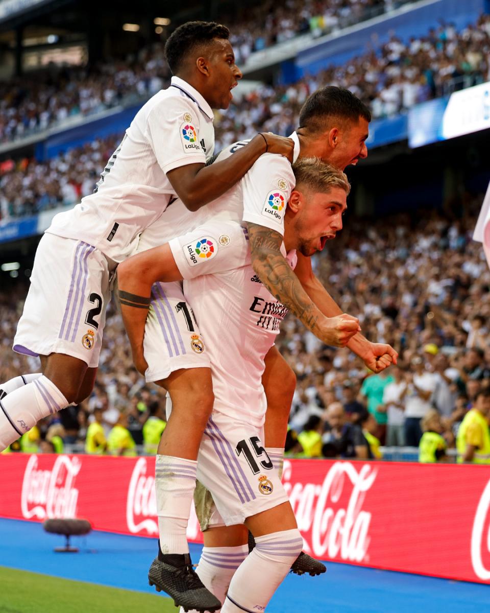 El Madrid celebrando un gol/ Fuente: Real Madrid