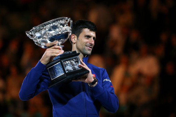 Novak Djokovic was the top player during the inter-Federer period, although he has slipped over the last 18 months. Photo: Michael Dodge/Getty Images