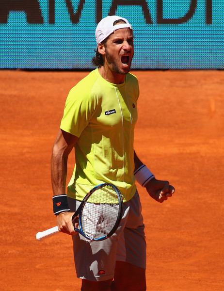 Feliciano Lopez in Mutua Madrid Open action. Photo: Clive Brunskill/Getty Images