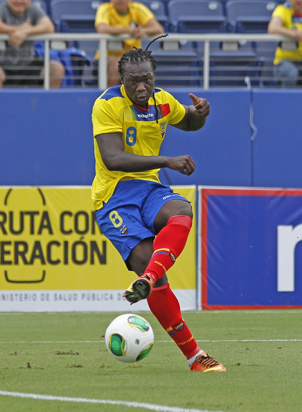 Ecuador's Felipe Caicedo could cause Peru problems (Photo: Joel Auerbach/Getty Images).