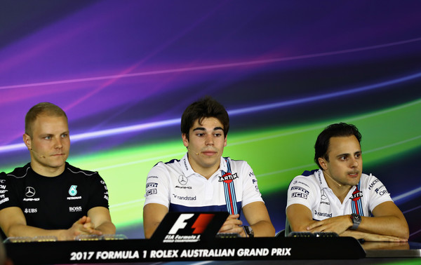 El antiguo y el nuevo compañero de Massa en la rueda de prensa de Australia. Fuente: Getty Images