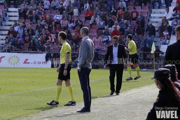 Fernando Soriano en el encuentro ante el Mallorca | Foto: VAVEL - Diego Carmona