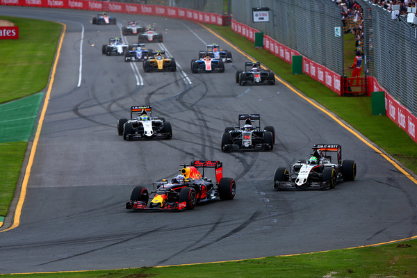 parte de la salida del Gran Premio de Asutralia 2016. Fuente: Getty Images