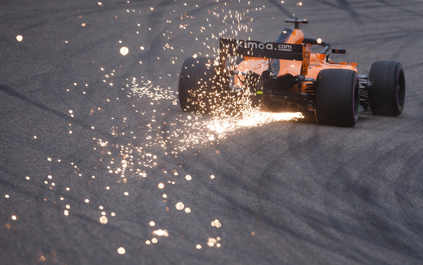 El McLaren de Alonso durante el GP de China. Fuente: Getty Images