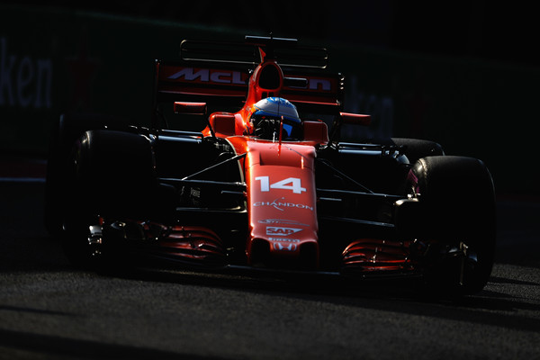 Fernando Alonso durante el GP de México. Fuente: Getty Images