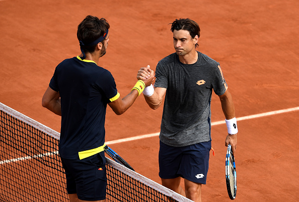 David Ferrer, the 11th seed from Spain, is into the fourth round in Paris after a straight-set victory over his compatriot Feliciano Lopez and he will next face the seventh seed, Czech Tomas Berdych (Photo: Dennis Grombkowski/Getty)