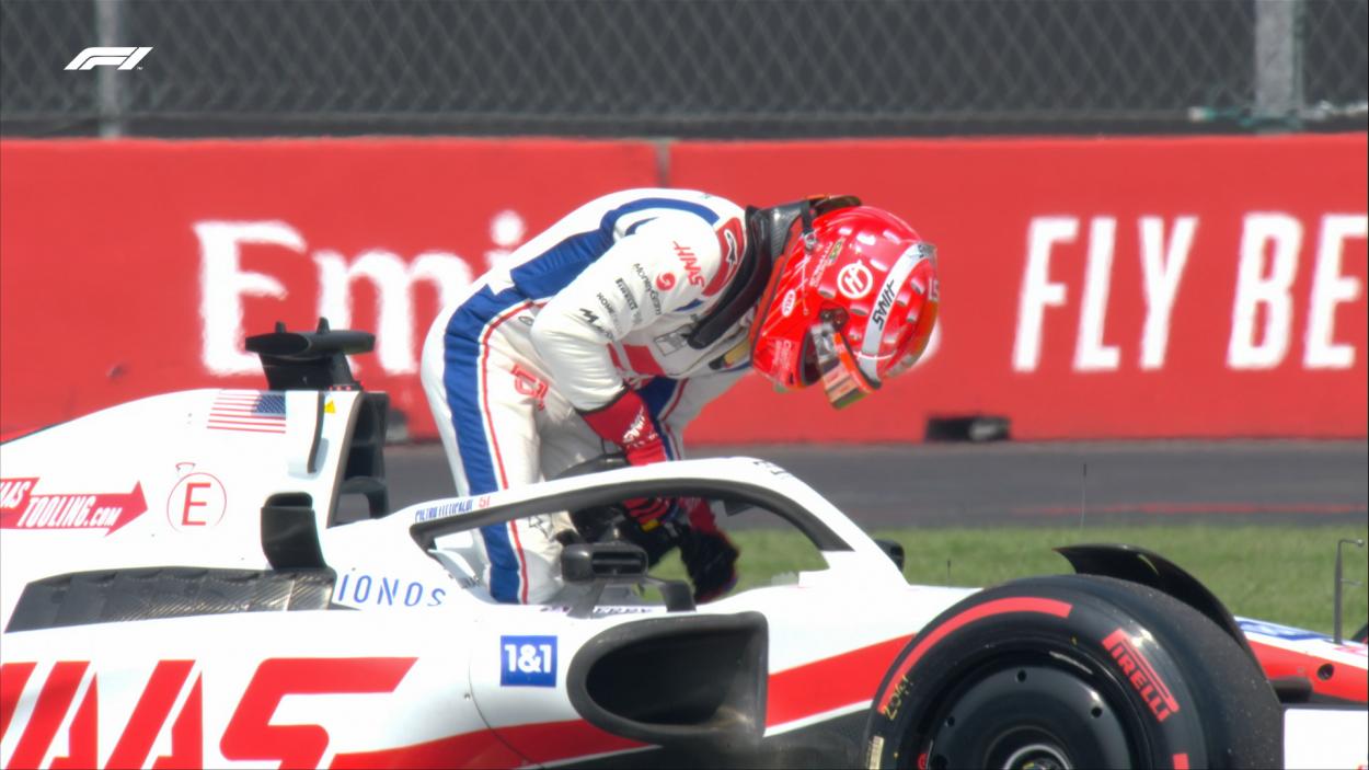 Pietro Fittipaldi abandonado su Haas | Foto: @F1 (Twitter)