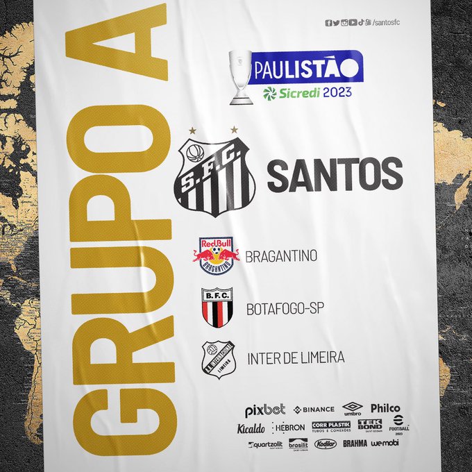 Sorteio define grupos do Campeonato Paulista do ano que vem