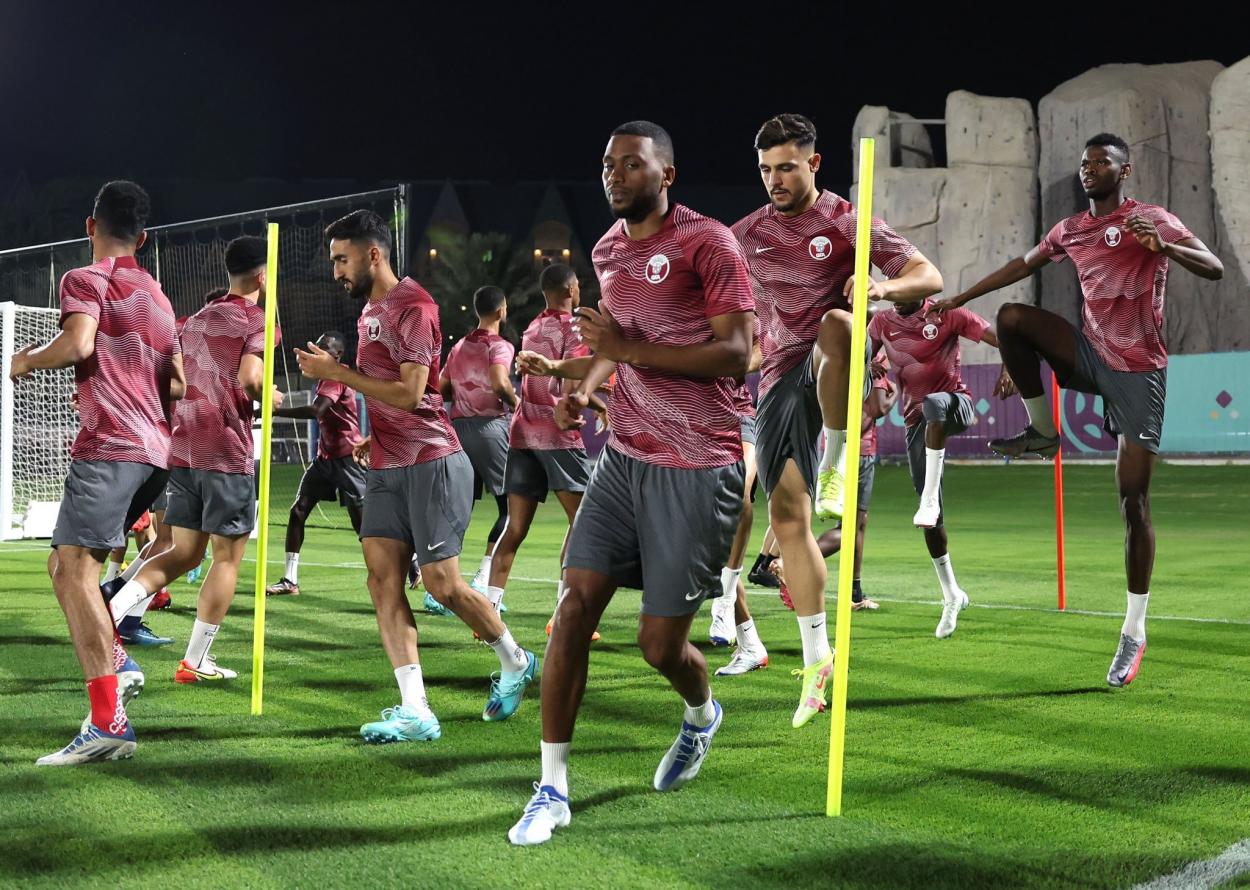 Qatar durante un entrenamiento/ Fuente: Qatar