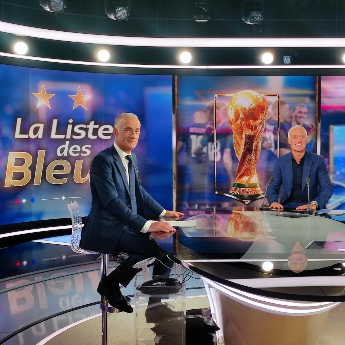 Deschamps anunciando la lista en la televisión francesa | Foto: EquipeDeFrance