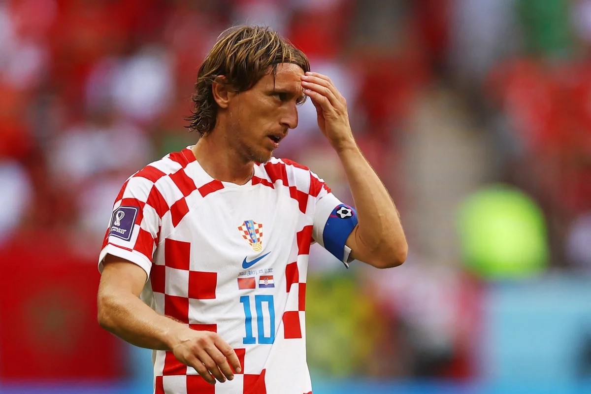 Luka Modric en pleno partido / Fuente: Croacia