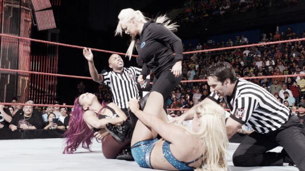 Banks goes into SummerSlam at a disadvantage. Photo: wwe.com