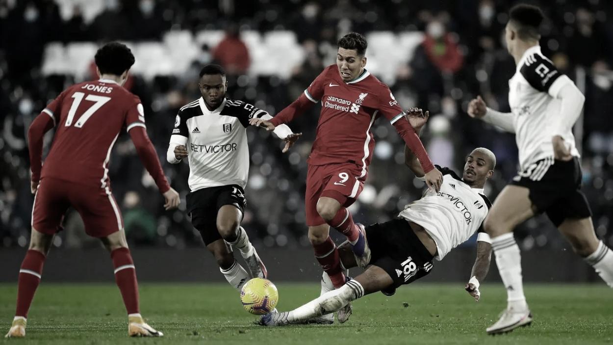 El Liverpool en busca del empate./ Foto: Premier League