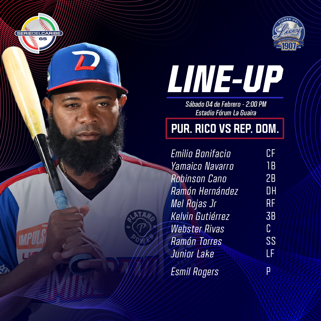 Serie del Caribe en vivo: República Dominicana vs. Puerto Rico